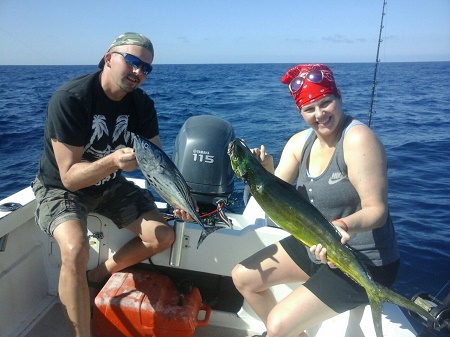 Visiting from Springfield, OregonVIP Guests Jon & Amanda Zwemkepanga fished today with Capt Hugo Sunday Dec 18, 2016
