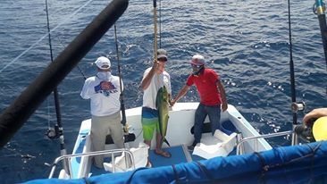 Visiting from Bakersfield, California, amigo John Osborne with buddies Ed Guis and Chris Guis had a good and fun day with Capt Jose Aug 25, 2016