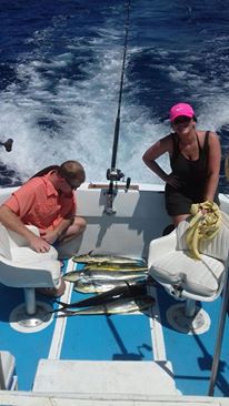 Newlyweds on their honeymoon Steven & Kaitlin Juengel visiting from Grand Rapids, Michigan fished today and had an amazing day with Capt Jose!