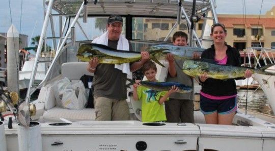 We had a great time. The kids want a marlin now! We hooked 3 marlin including a real big one whose tail broke the line on me.