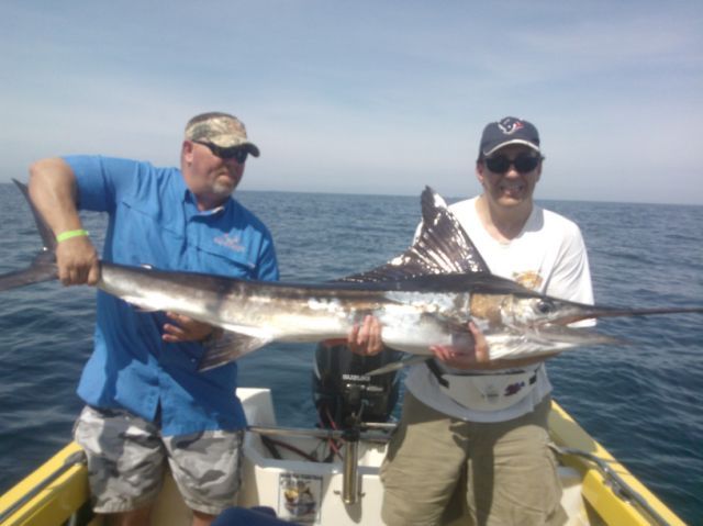Panga fishing after the storm!June 10th Todays bountyCR&R 1 Striped Marlin + 1 Dorado