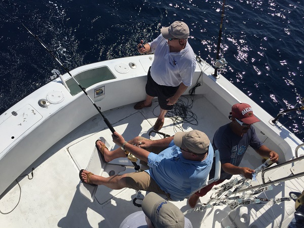 VIP Guest Bryan Nieman has been fishing with us since 2008.Until Friday Oct 28, 2016 he couldn’t check BLUE MARLIN (Marlin Azul) off the list .. CONGRATULATIONS BRY!!Fishing with Greg Nieman, Angelo Pazienza and Mike Diazwith Capt Carlos at the helm!