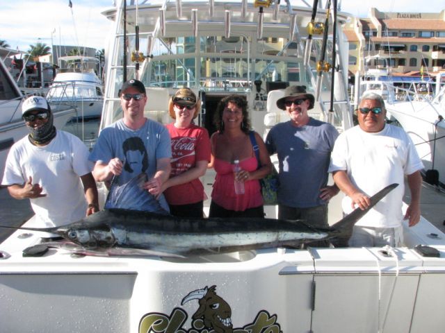We caught 3 marlin and a skipjack. I believe everyone had a good time. Your guys worked hard for the fish. I will send some pictures once we get settled. We arrived home at 5 this morning.