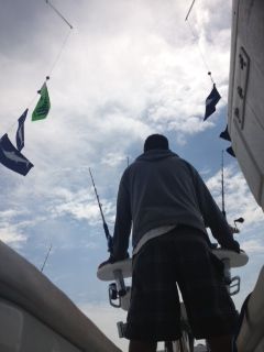 We had an awesome day fishing on the 31 Bertram. T