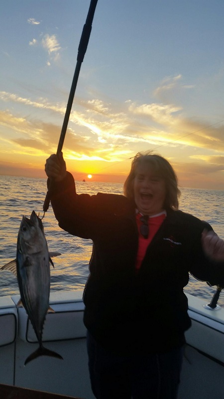Some days, like today are AMAZING and for VIP Guests visiting from Montgomery, Texas D and Vicky Dimmitt,Tom & Pam Satchell, and Rich and Karen Larson it was nonstop fun and action – starting with a sunrise catch with Capt Casey (45′) Just what they wanted!