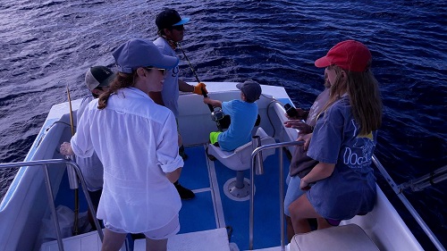 The Grogono Family – Martin, Jen, Max, Lilly and Fili – visiting from Austin, TexasFun Family Day with Capt Jose