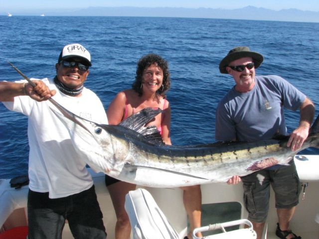 We caught 3 marlin and a skipjack. I believe everyone had a good time. Your guys worked hard for the fish. I will send some pictures once we get settled. We arrived home at 5 this morning.