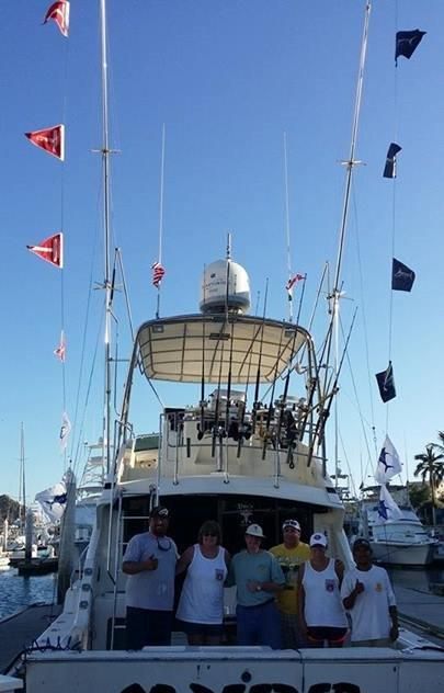 Return & New VIP Guests Ron & Kim Thomas &Greg & Phyllis Wagner visiting from Columbus, Georgia – Todays bounty: CR&R 6 Striped Marlin + 4 Yellowfin Tuna