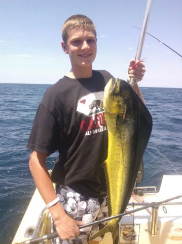 Panga Fishing with us today VIP GuestsRuss & Rexanne Olsen and sons Ethan – age 15 Bailey – age 11