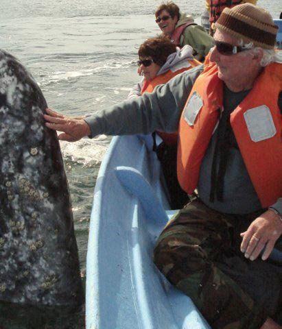 ernie Swaim – aka “The Whale Whisperer”on a whale tour out of Guerrero Negro.