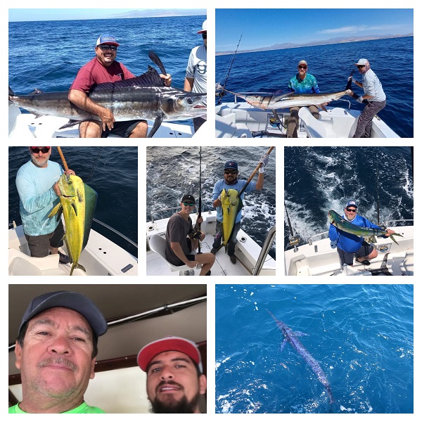 Happiness is your first and second marlin released .. and your first Dorado boated!Delicious fresh fish