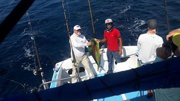 Visiting from Bakersfield, California, amigo John Osborne with buddies Ed Guis and Chris Guis had a good and fun day with Capt Jose Aug 25, 2016