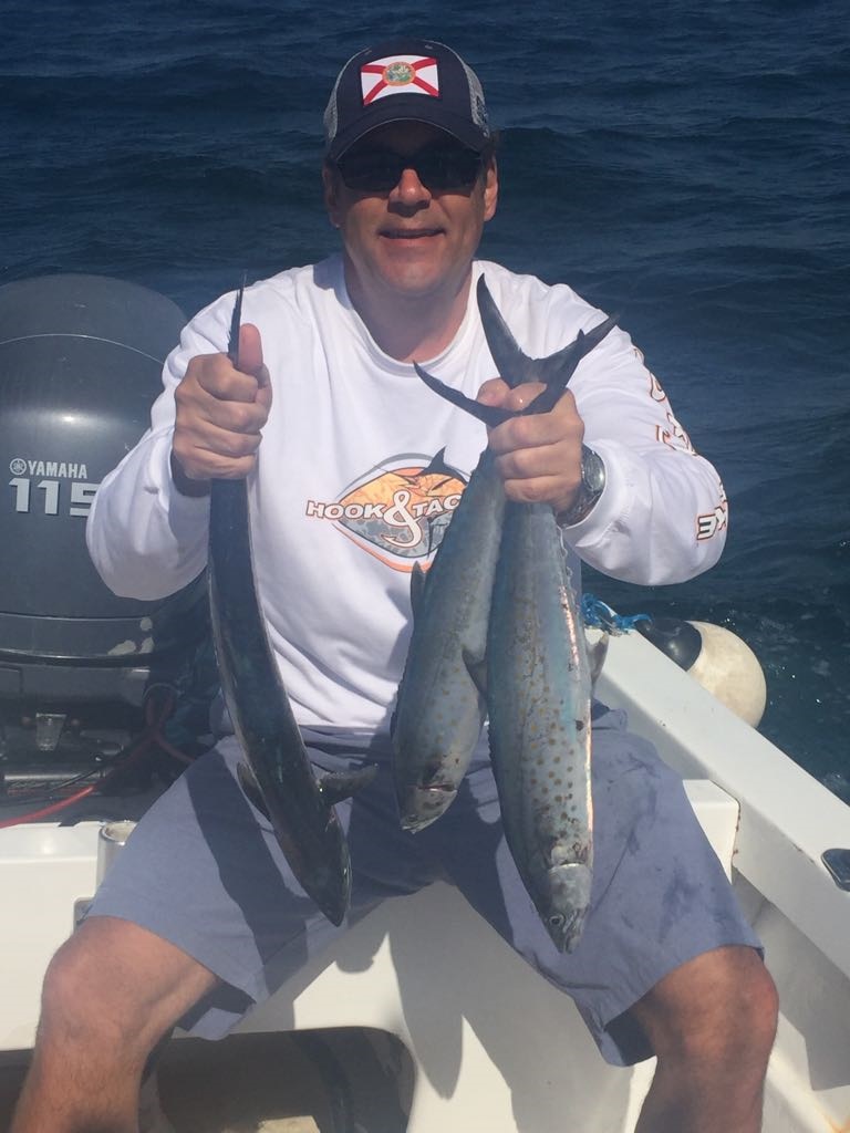 Return VIP Guest Chuck Mune visiting from Escondido, California panga fishing and catching with Capt Hugo.May 1, 2017