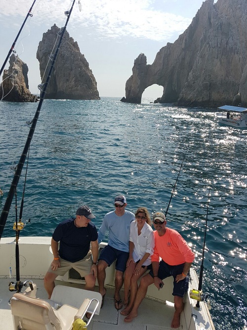 Visiting for the first time from New Albany, Indiana VIP Guests Eric Steinbrenner, John Rueff with Wilson and Nancy Teachy had a wonderful day with Capt Roberto and Capt Jose (34′)”Pictures Tell The Reel Story” ©