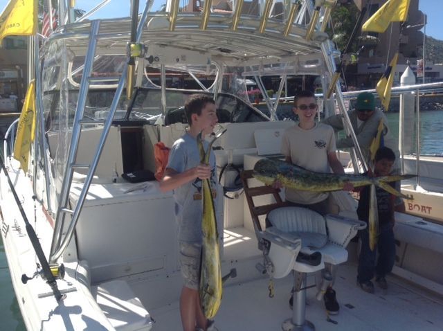 Lori….we had a great time, the first day we came in early, the boys got seasick but no before we put 6 mahi mahi in the boat with a couple being over 30 lbs.