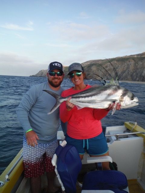 As soon as we got out in the blue water we were on a fish