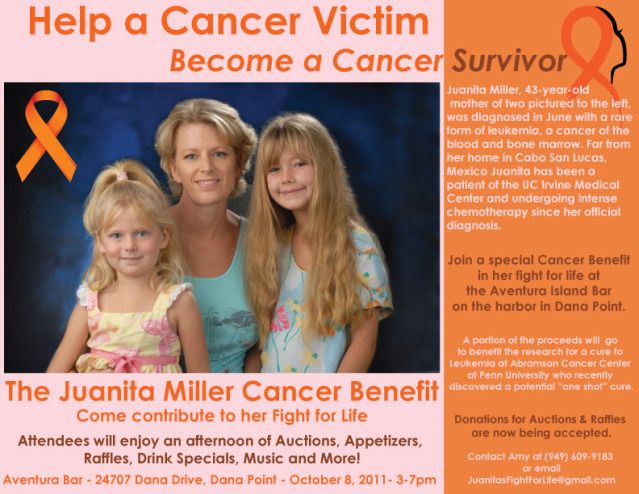 Benefit in Dana Point California on Oct 8th
