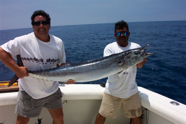 Wahoo Tommy Garcia with Captain Hector aboard CABO MAGIC