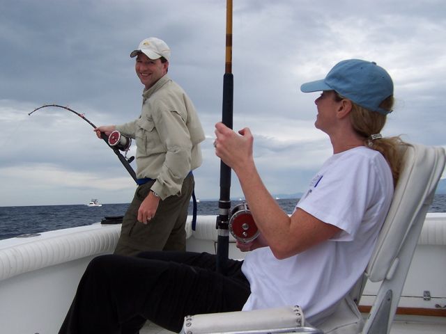 This time we had three Stripe Marlin on at one time.