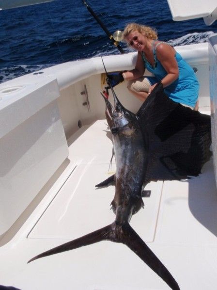Thanks again for a great fishing trip, Beth is still really excited about her Sailfish she caught on our trip with captain mike, and i am also happy with the Durrado we caught. My daughter and Alisha and brother-in law Steve Allard Thanks also for the referral to Cabo Cantina, they cooked up one awesome meal with the fish.thanks again and we look forward to returning and fishing with your awesome team of guys