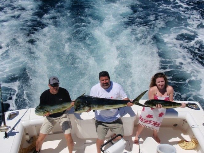 Thanks again for a great fishing trip, Beth is still really excited about her Sailfish she caught on our trip with captain mike, and i am also happy with the Durrado we caught. My daughter and Alisha and brother-in law Steve Allard Thanks also for the referral to Cabo Cantina, they cooked up one awesome meal with the fish.