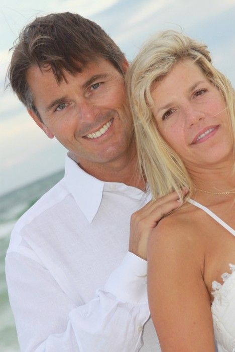 I told that I would send you a wedding picture as well as one that we took on your boat last year. Our wedding was absolutely beautiful.