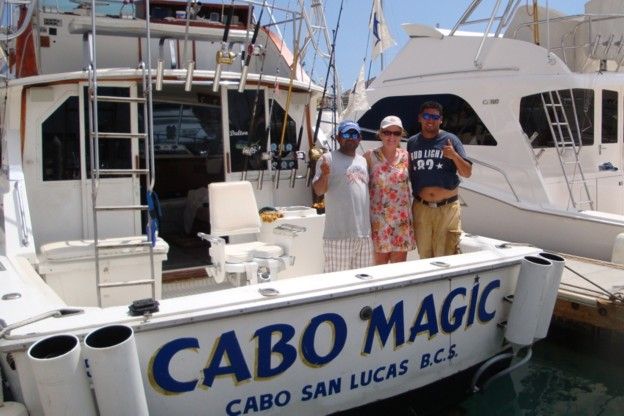 My wife and I had a terrific experience. The boat was beautiful. The crew (Hector & Chateu) were great and certainly know how to catch fish! Cabo Magic made our trip to Los Cabos! Here are a couple of photo’s. Thanks again,