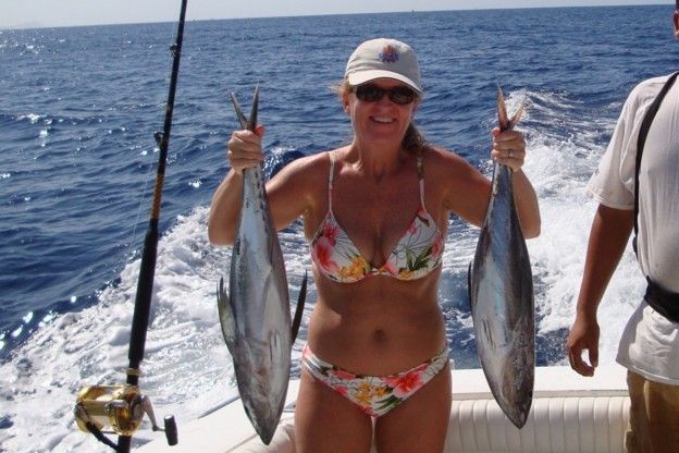 My wife and I had a terrific experience. The boat was beautiful. The crew (Hector & Chateu) were great and certainly know how to catch fish! Cabo Magic made our trip to Los Cabos! Here are a couple of photo’s. Thanks again,