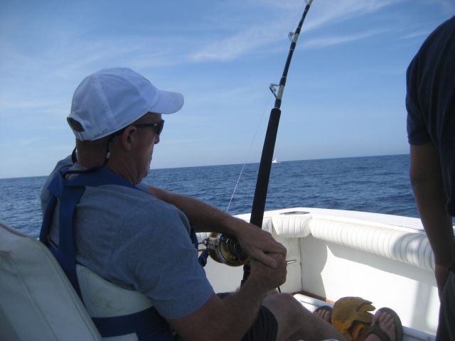 Thanks for the great fishing outing. The 450 lb Blue Marlin did not hurt the morale of everyone on the boat. We will call again when we visit next year. I have recommended you all to all our friends.