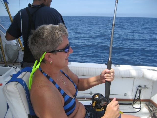 Thanks for the great fishing outing. The 450 lb Blue Marlin did not hurt the morale of everyone on the boat. We will call again when we visit next year. I have recommended you all to all our friends.