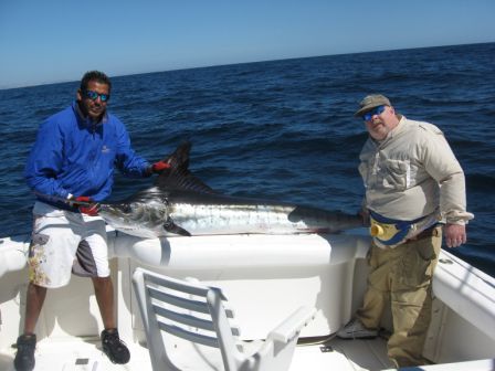 I would like to thank you so much!!! You made my fishing dream come true. Two marlin on one trip when conditions were not favorable, outstanding.