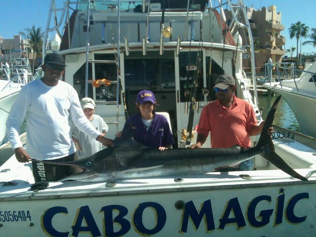 Visiting from Dallas, Texas these VIP Guests Crawford (age 8) and Webb (age 11) fished with their dad Patrick aboard “CABO MAGIC” March 12th and aboard our panga March 17/18