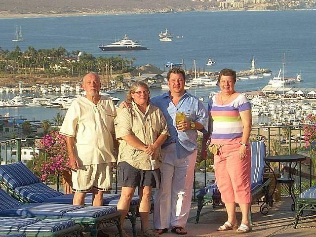 The group photo of us was shown at the slide show at the service. You were there in spirit