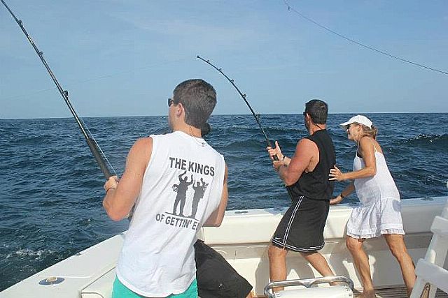 Dr. Andy Mack and his group of VIP Guests fished with us on July 24th aboard 68′ PEGASUS.