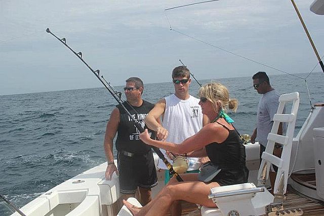 Dr. Andy Mack and his group of VIP Guests fished with us on July 24th aboard 68′ PEGASUS.