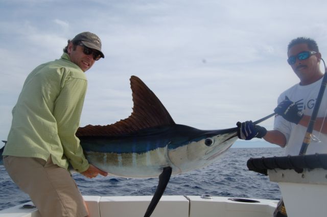 Fraser & son Charlie (age 9) – San Francisco, CAFishing dates Nov 19/20 201233′ Blackfin