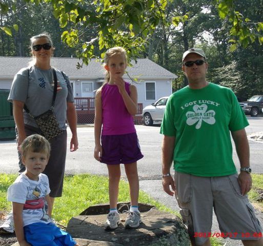 Mom and Dad fishing with us for a decade – before daughter, Jordan, who is 6, and son, Jett, who is 4, were born!
