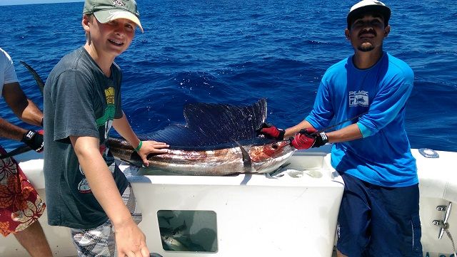 VIP Guests from San Diego returned to fish 2 days with us – Mom & Dad aka Whit & Melanie Bivens, Grandpa aka Ron Frayer