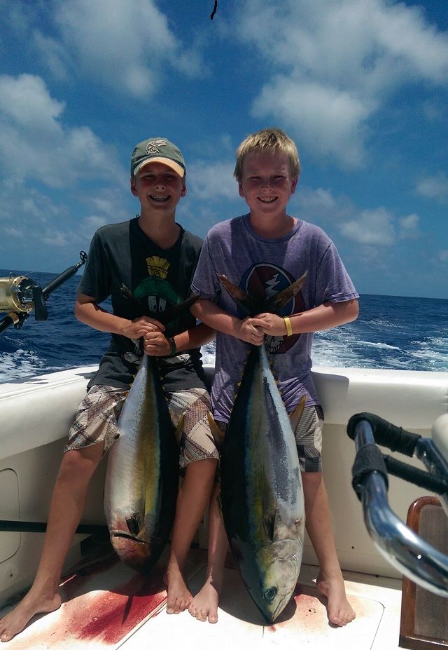 VIP Guests from San Diego returned to fish 2 days with us – Mom & Dad aka Whit & Melanie Bivens, Grandpa aka Ron Frayer