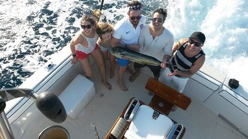 VIP Guests the Eliron Group fished aboard our 45′ Custom and sent these fun photos
