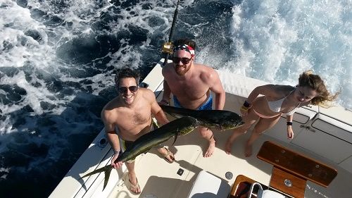 VIP Guests the Eliron Group fished aboard our 45′ Custom and sent these fun photos