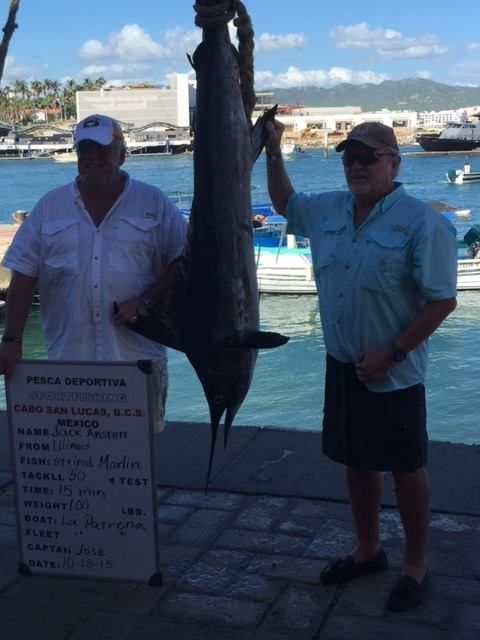 Return VIP Guests Jack & Cathy Anstett from Murphysboro, Illinois fished 26/28/30 Oct 2015
