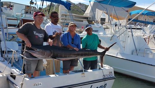 Celebrating their 30th Wedding Anniversaryfished aboard our 29′ Cruiser