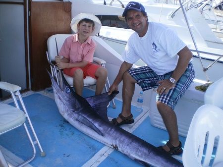 Had a great time deep sea fishing (Oct 23, 2015) for first time and catching a striped marlin.
