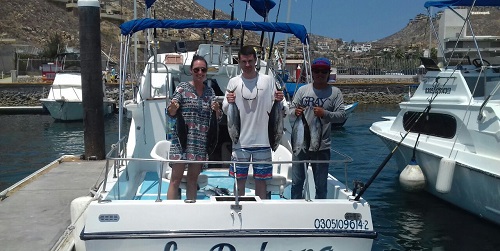 Visiting from Tyler, Texas, Brendon & Meghan Reily had a Yellowfin Tuna filled day with Capt Jose Juan today!