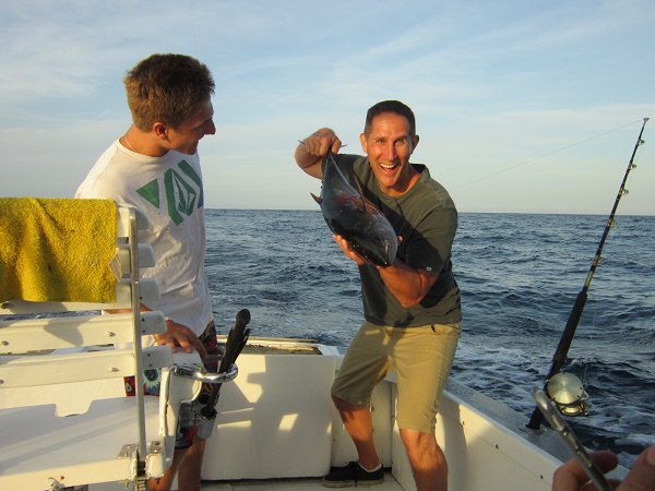 Visiting from Sunland, California, VIP Guests John & Christine Eldred, Madeleine Eldred, Ryan Eldred and Dillon Waidyatilleka fished with Capt Victor on July 17th and these photos tell the REEL REAL Story!￼