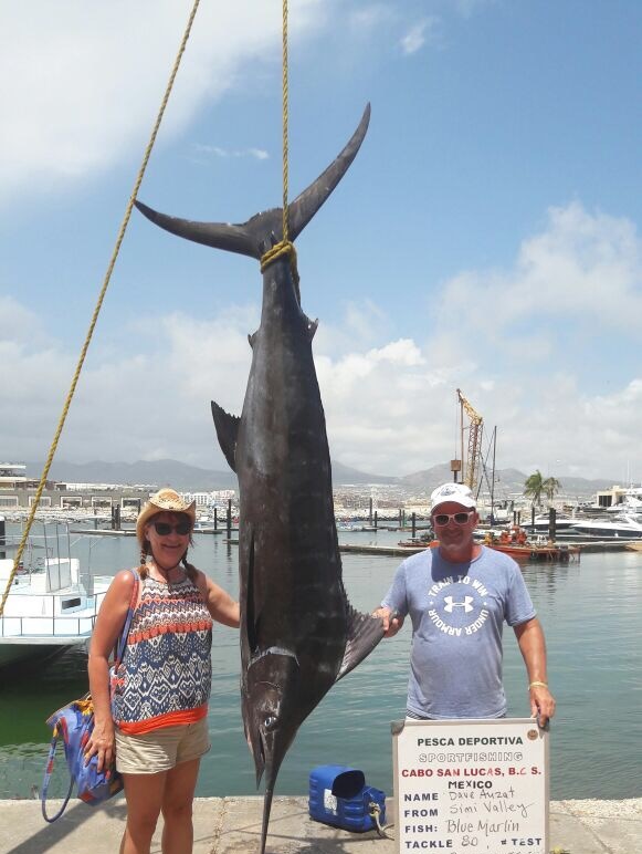 VIP Guests Dave & Karen Auzat visiting from Simi Valley, California fished Sept 5 2017 with Capt Jose 28′ Cruiser #1 Bilingo￼