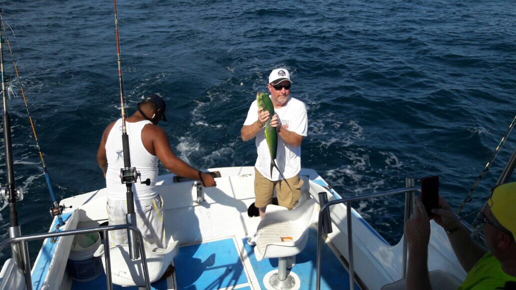 VIP Guests visiting from Watauga, TexasKirk Robinson, Chase Robinson and Robert Bowker fished today Sept 11 2017 with Capt Jose and loaded up on 