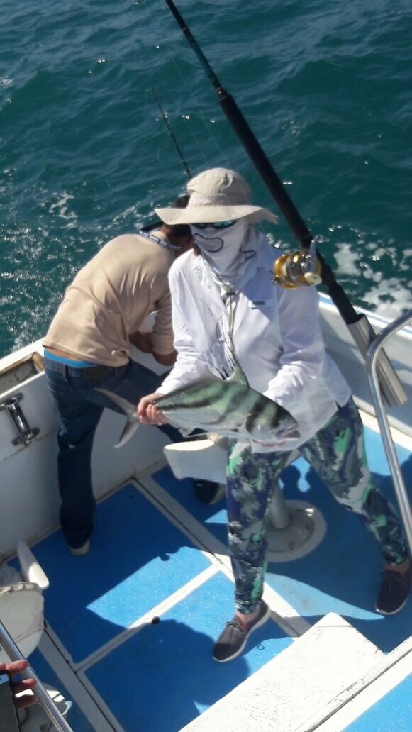 Visiting from Mission TexasVIP Guests Tino & Diana Ramos fished Oct 18/20 2017 w/Capt Jose 28′ Cruiser