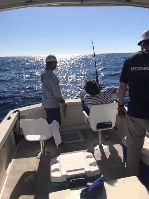 Visiting from Manhattan Beach, California Jeremy Saul and Kevin Bidenkamp had a #FABULOUS day today Sunday November 19 2017 with Capt Juan